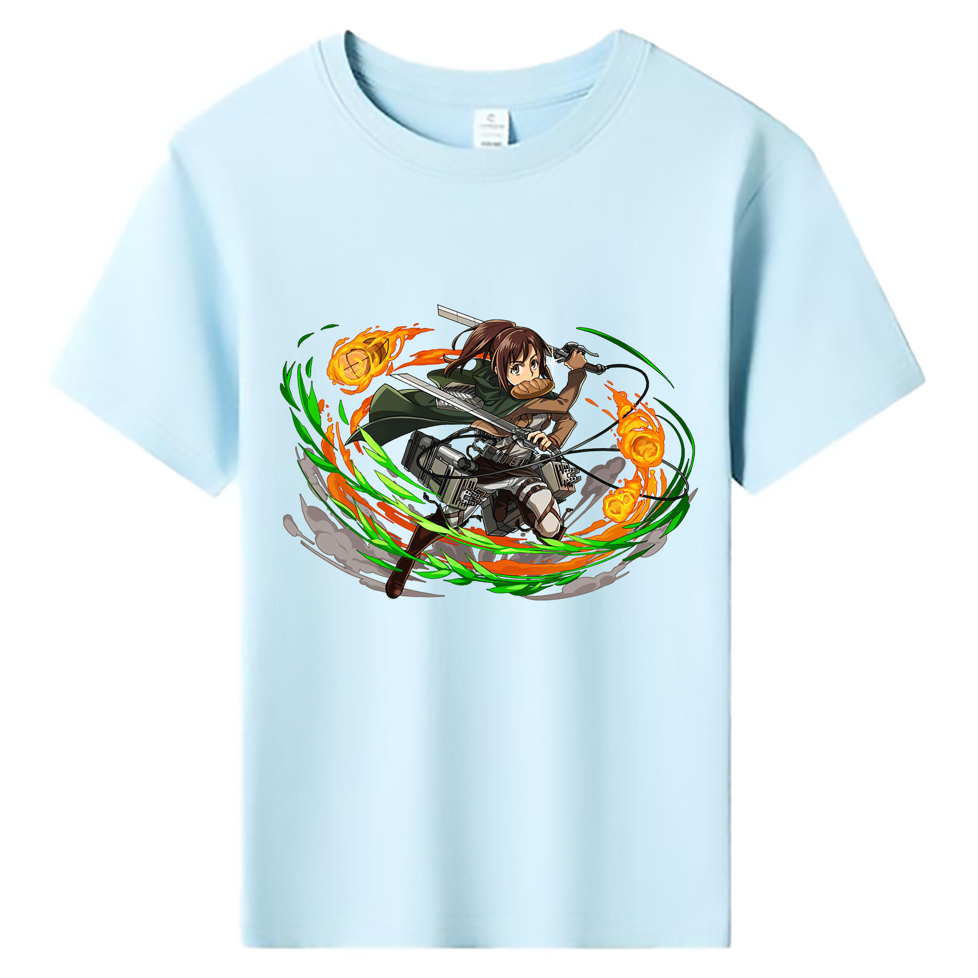 （画像用） 進撃の巨人 サシャ·ブラウス Attack on Titan Sasha Blaus 綿100％キッズTシャツ（フロントプリント）